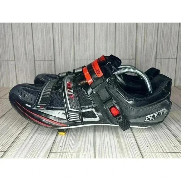 DMT Impact Black Cycling Shoes Boots Road Bike Spin Class 3-Bolt Men's EU 46 - Picture 2 of 14